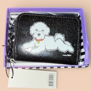 Marc Tetro Black Glitter Wristlet